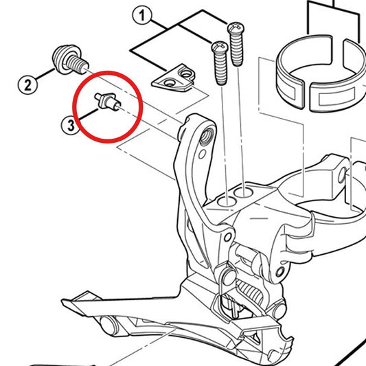 Guía de cable para desviador SHIMANO FD-6800/5800/4700/U5000