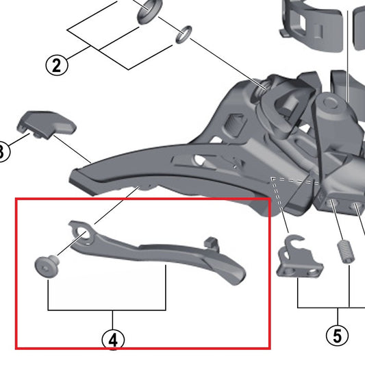 Desviador de horquilla de pastillas SHIMANO FD-M9025/8025/8020