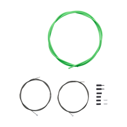 Kit de Cables y Fundas de Desviador SHIMANO OT-SP41 Optislick Verde