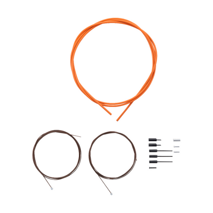 Kit de Cables y Fundas de Desviador SHIMANO DURA-ACE 9000 Polímero Naranja