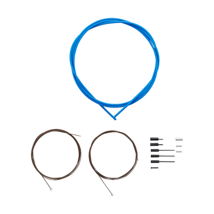 Kit de Cables y Fundas de Desviador SHIMANO DURA-ACE 9000 Polímero Azul