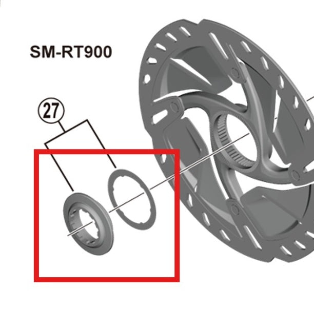 SHIMANO SM-RT900 Tuerca y Arandela