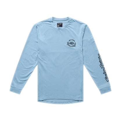Maillot TROY LEE DESIGNS RUCKUS RIDE CARBS Junior Mangas Largas Azul