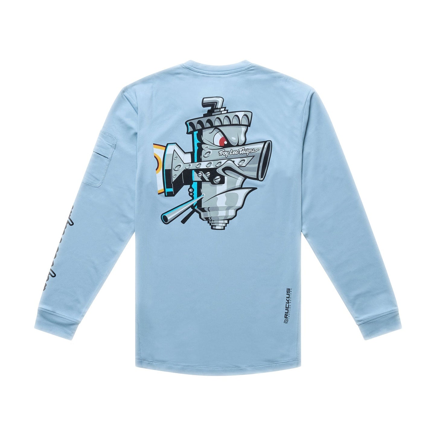 Maillot manga larga TROY LEE DESIGNS RUCKUS RIDE CARBS Niño Azul