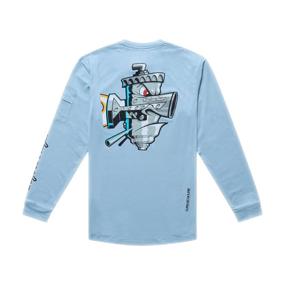 Maillot TROY LEE DESIGNS RUCKUS RIDE CARBS Junior Mangas Largas Azul