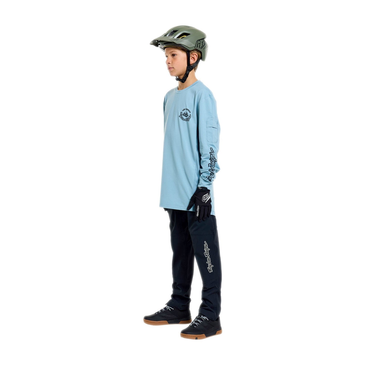 Maillot manga larga TROY LEE DESIGNS RUCKUS RIDE CARBS Niño Azul