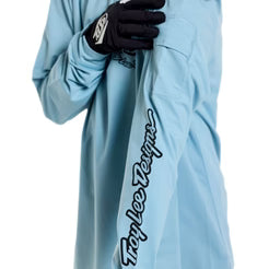 Maillot manga larga TROY LEE DESIGNS RUCKUS RIDE CARBS Niño Azul
