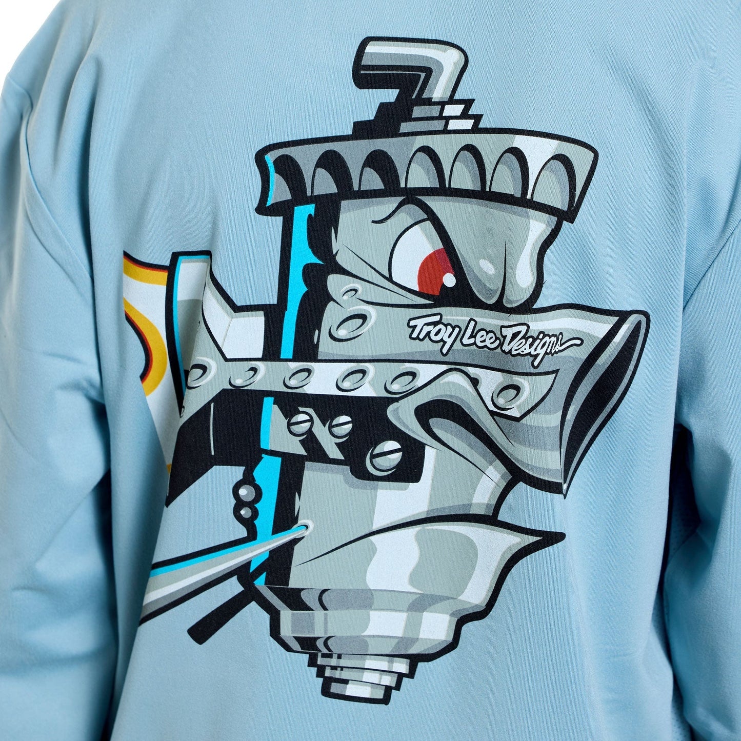 Maillot manga larga TROY LEE DESIGNS RUCKUS RIDE CARBS Niño Azul