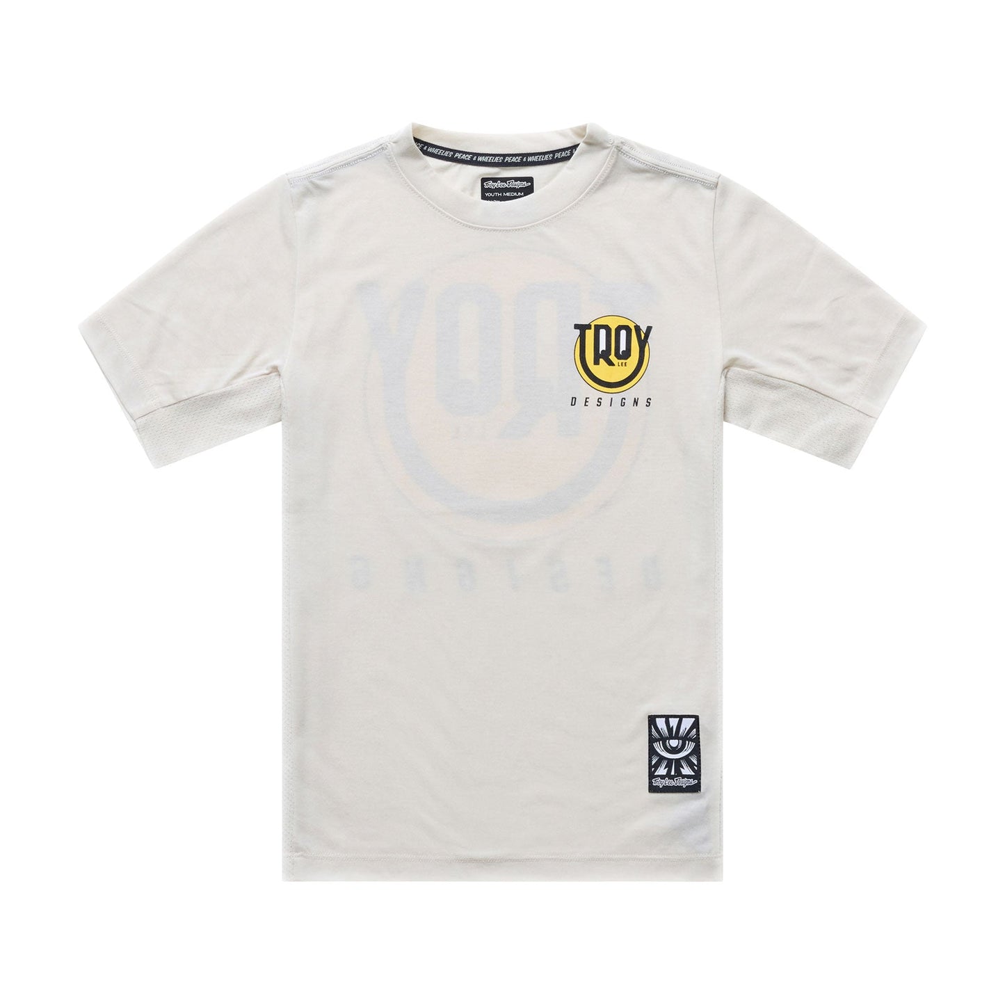 Maillot manga corta TROY LEE DESIGNS SKYLINE RIDE HAPPY Junior Pumice