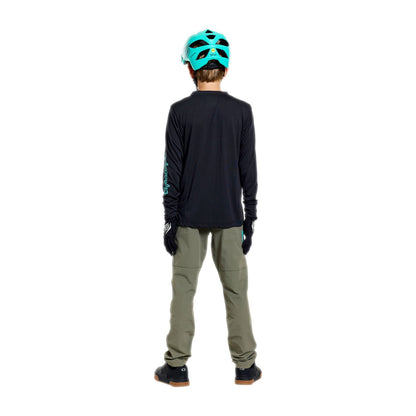 Maillot TROY LEE DESIGNS SKYLINE RIDE SIGNATURE Junior Mangas Largas Negro/Verde