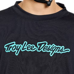Maillot manga larga TROY LEE DESIGNS SKYLINE RIDE SIGNATURE Junior Negro/Verde