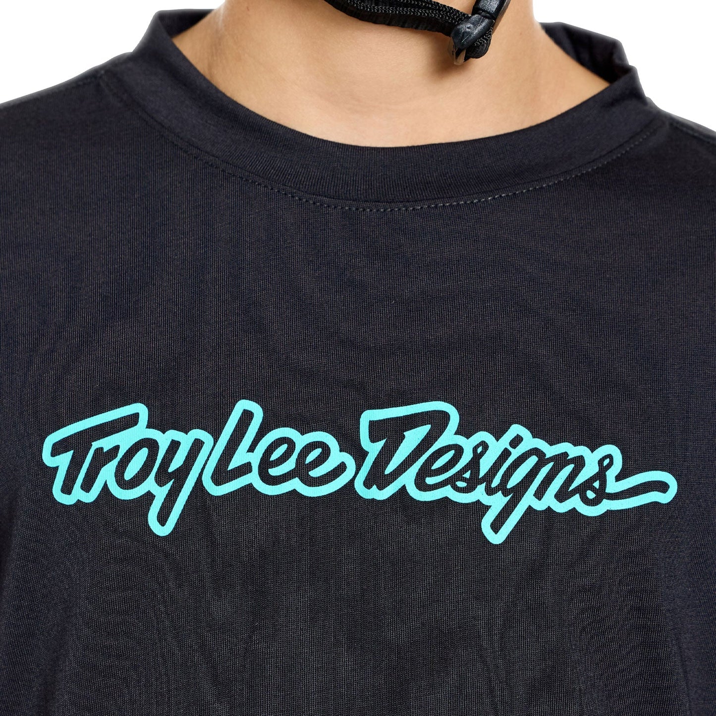 Maillot manga larga TROY LEE DESIGNS SKYLINE RIDE SIGNATURE Junior Negro/Verde