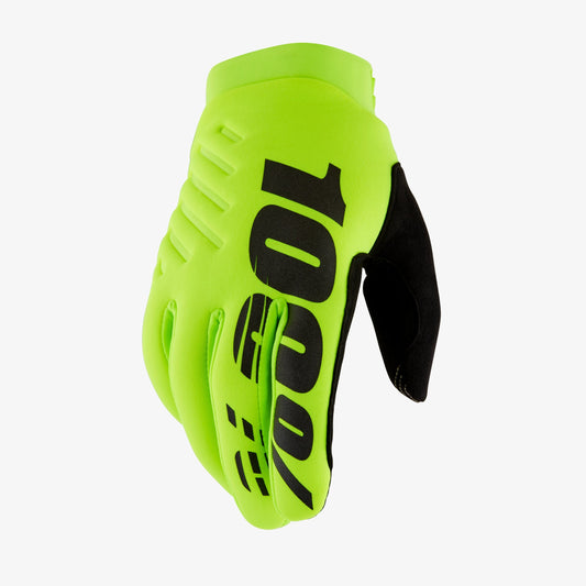 Guantes 100% BRISKER Junior Amarillo/Negro