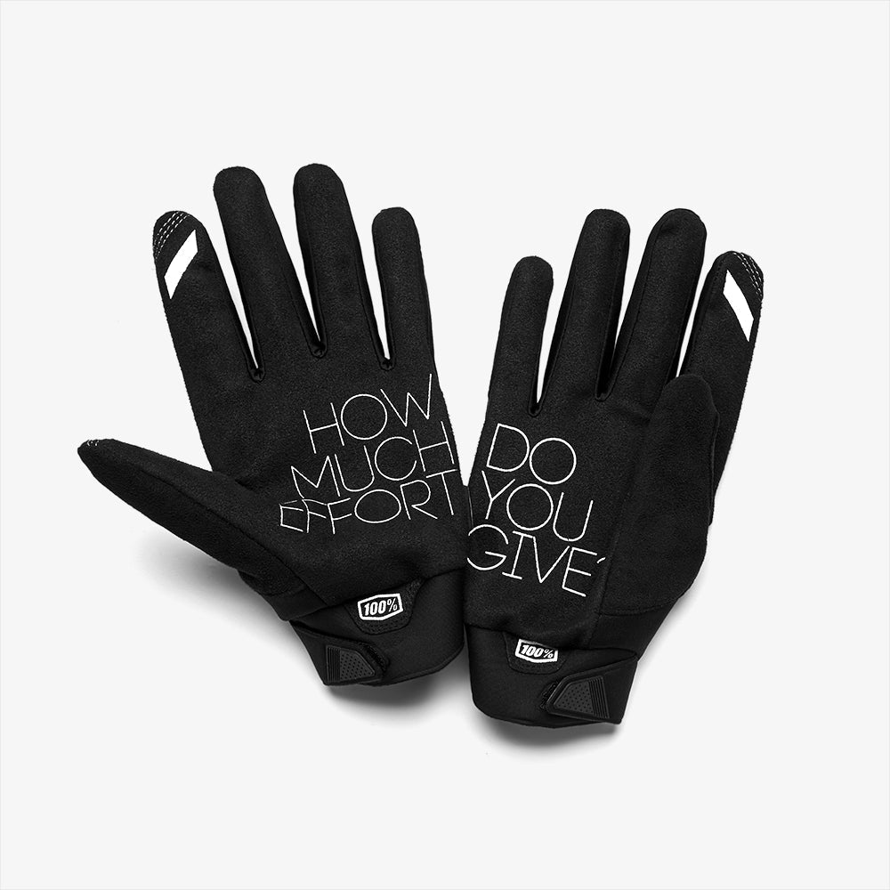Guantes 100% BRISKER Junior Amarillo/Negro