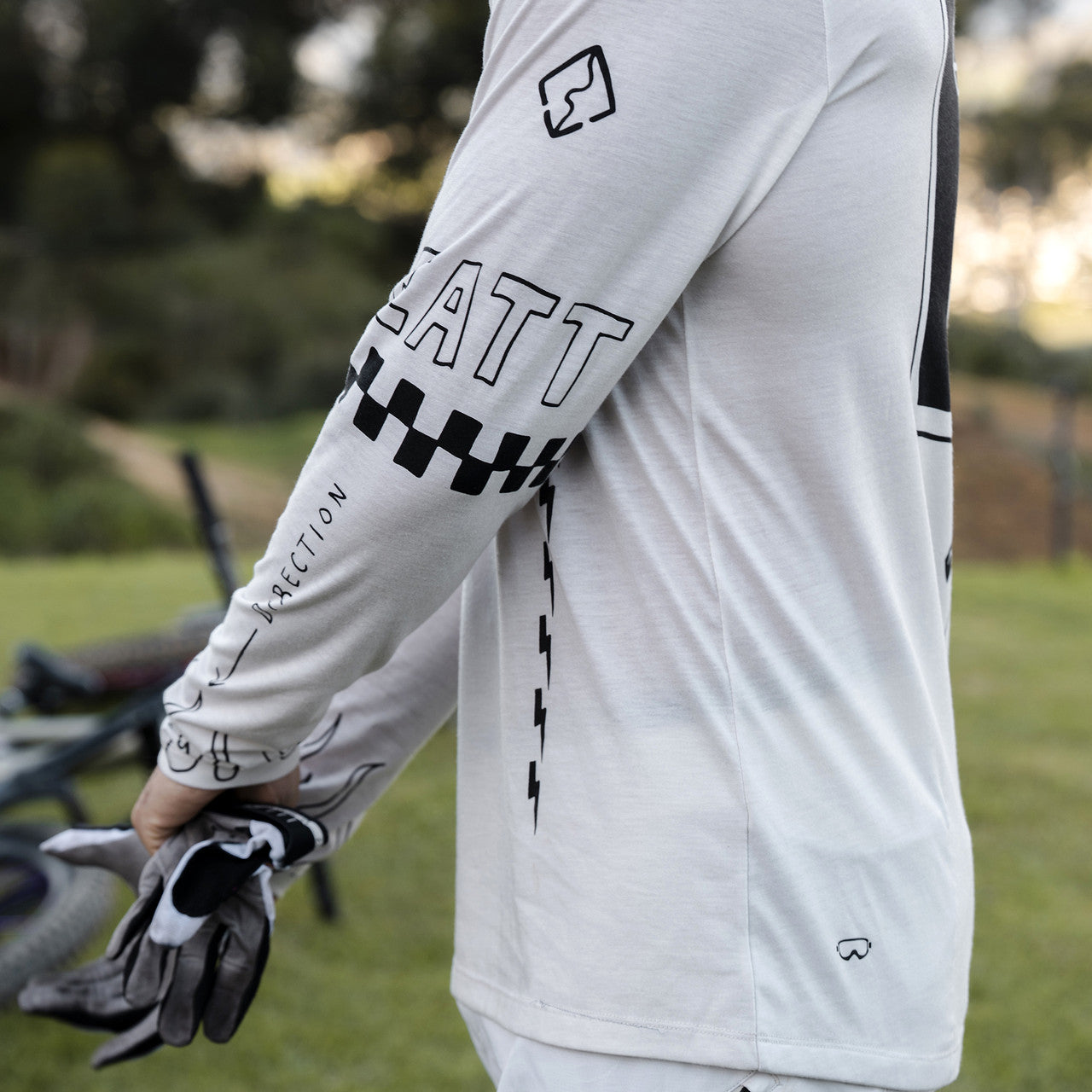 Maillot manga larga LEATT MTB Gravity 3.0 Blanco