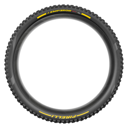 Cubierta PIRELLI SCORPION EMPEROR 27.5x2.40 Soft ProWall Tubeless Ready de aro flexible negro/amarillo Team Edition