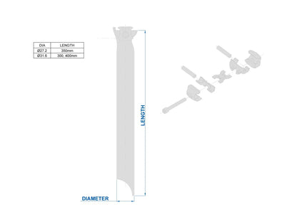 Tija de Sillín RITCHEY WCS ONE-BOLT Recta