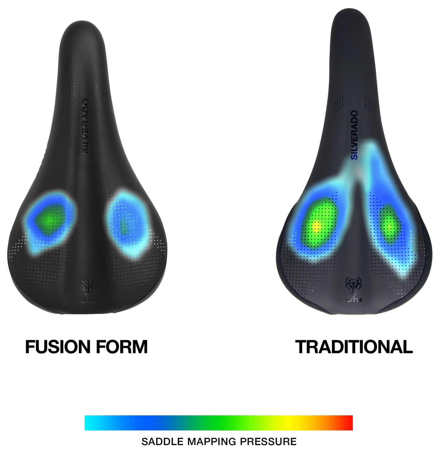 Sillín WTB SILVERADO FUSION FORM 142mm Steel Rails