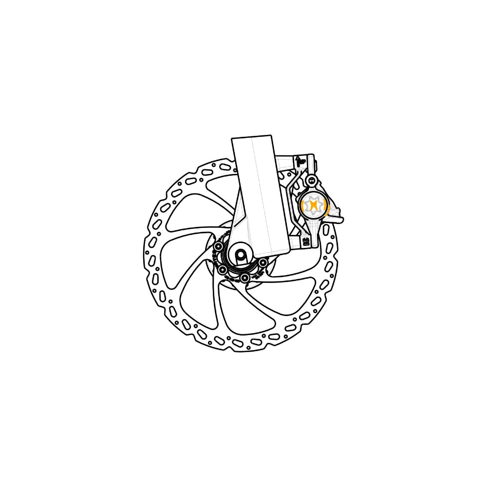 Adaptador Pinza HAYES Delantero/Trasero PM/PM-160 mm para disco 180 mm #98-32223