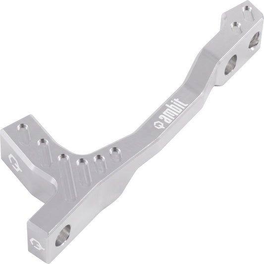 Adaptador de pinza de freno delantero / trasero PM/PM AMBIT +20 mm (140-160 mm) plateado