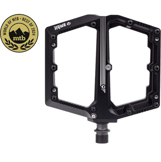 Edición AMBIT pedales planos HAXN HOITA Grande Negro Mate