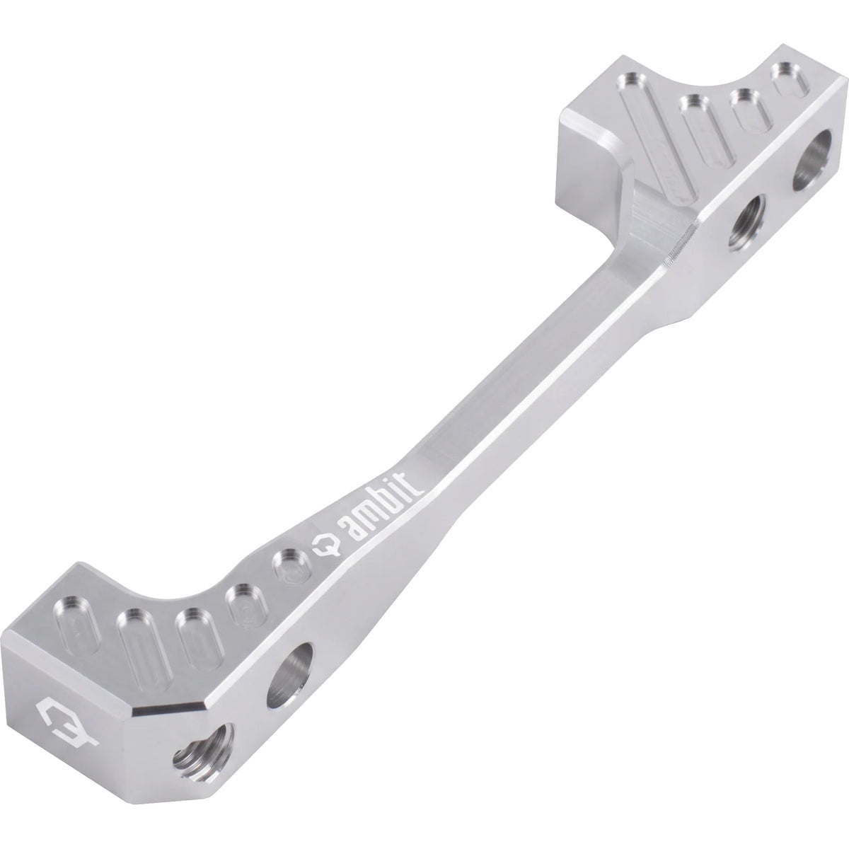Adaptador de pinza de freno delantero / trasero PM/PM AMBIT +40 mm plateado