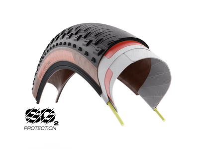 Cubierta WTB BYWAY RS 50 700x50c Dual DNA SG2 Tubeless Ready Negra