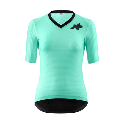 Maillot ASSOS DYORA RSV S11 de mujer de manga corta verde