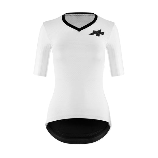 Maillot ASSOS DYORA RSV S11 de manga corta para mujer blanco