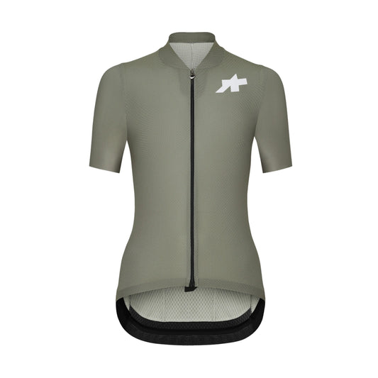 Maillot ASSOS UMA GT S11 EVO de manga corta para mujer color verde intenso