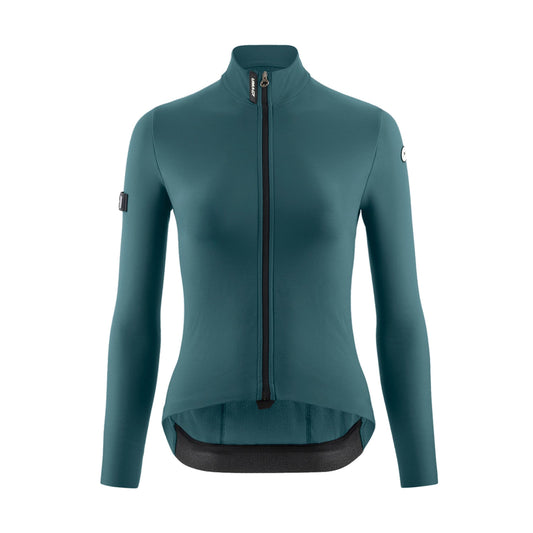 Maillot ASSOS UMA GT SPRING FALL C2 de manga larga para mujer color verde base
