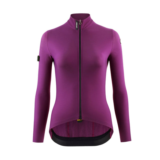 Maillot ASSOS UMA GT SPRING FALL C2 de manga larga para mujer color púrpura alquimia