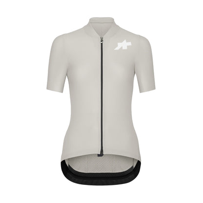 Maillot ASSOS UMA GT S11 EVO de manga corta para mujer color leche de almendras
