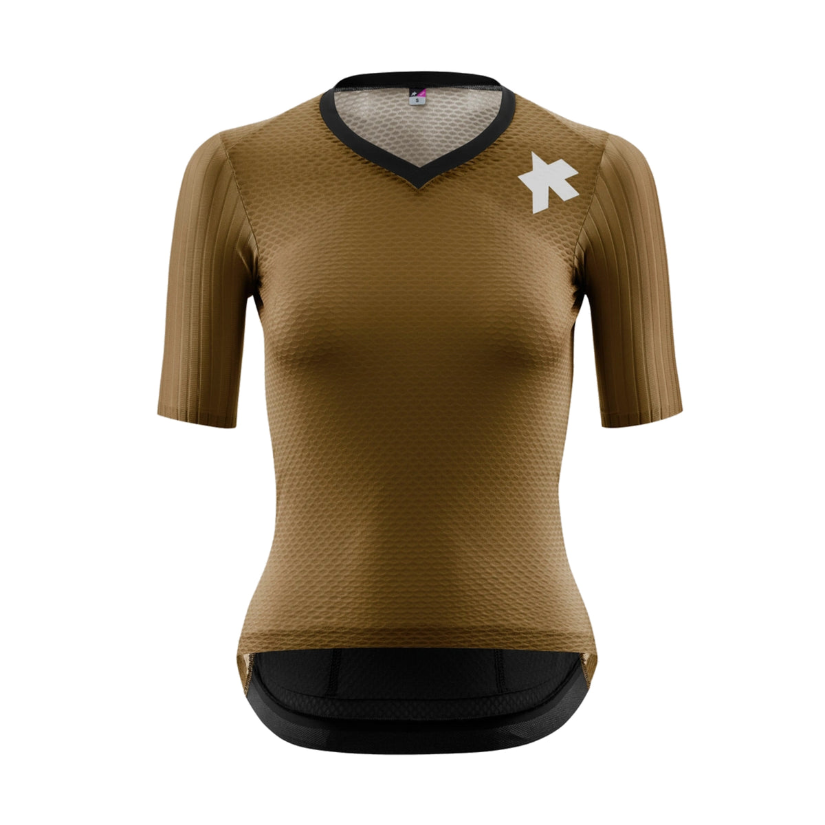 Maillot de ciclismo ASSOS DYORA RSV S11 de manga corta para mujer, dorado Júpiter