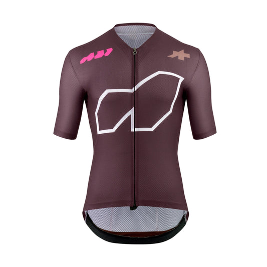 Maillot de ciclismo ASSOS EQUIPE R S11 Somos la A de manga corta, burdeos