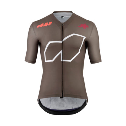 Maillot de ciclismo ASSOS EQUIPE R S11 Somos la A de manga corta, marrón