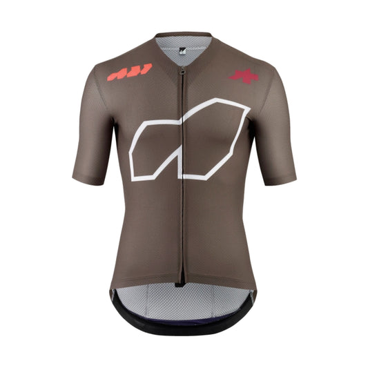 Maillot de ciclismo ASSOS EQUIPE R S11 Somos la A de manga corta, marrón