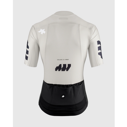 Maillot ASSOS EQUIPE RS S11 Something to Say Mangas Cortas Blanco