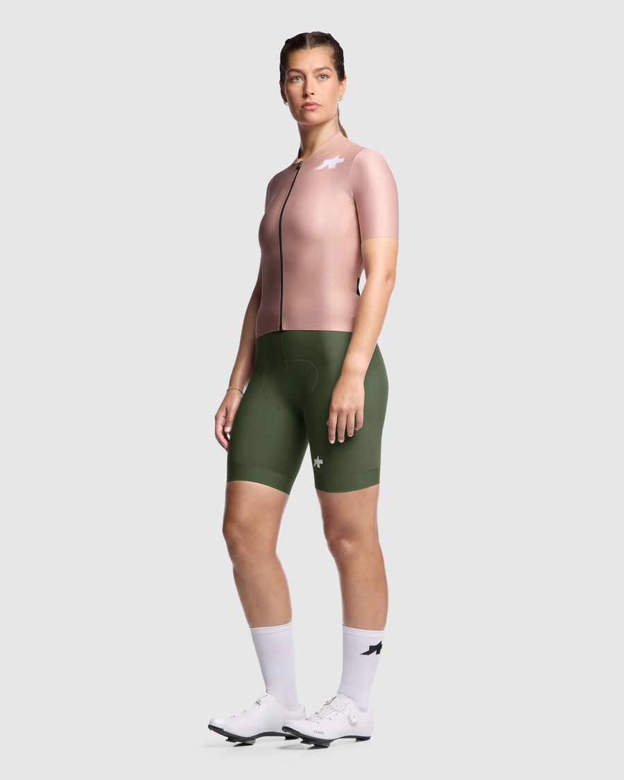 ASSOS UMA GT S11 EVO Maillot de manga corta para mujer Rosa Flor