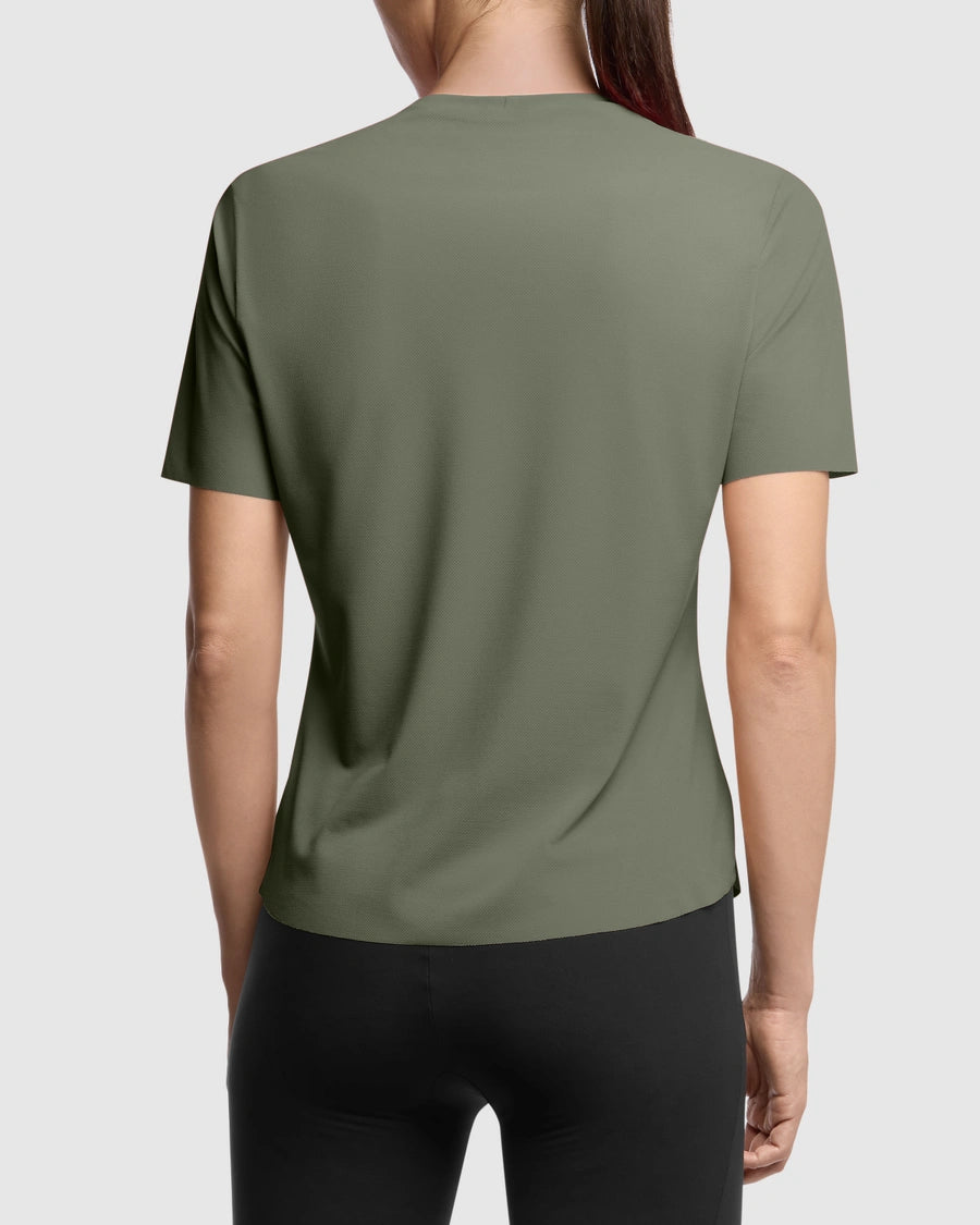 Maillot Mujer TACTICA POST RIDE T5 Manga Corta Verde