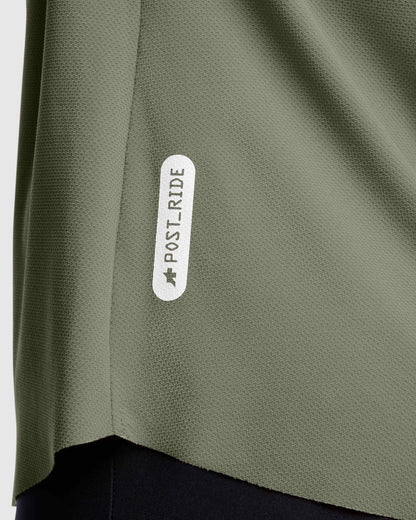 Maillot ASSOS TACTICA POST RIDE T5 Mangas Cortas Mujer Verde