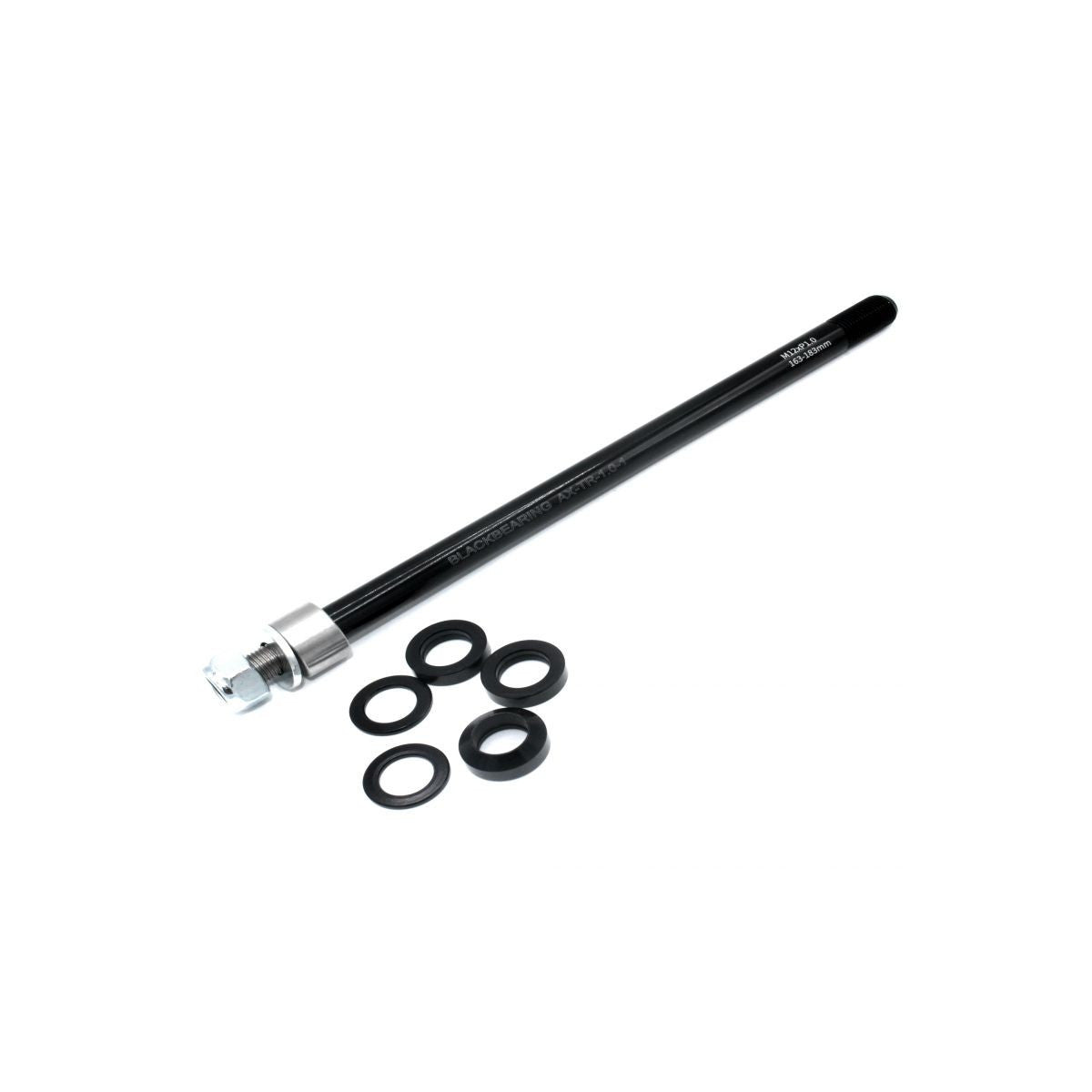 Axe de Roue Arrière Remorque BLACKBEARING 12mm 171/183mm Pas 1.0