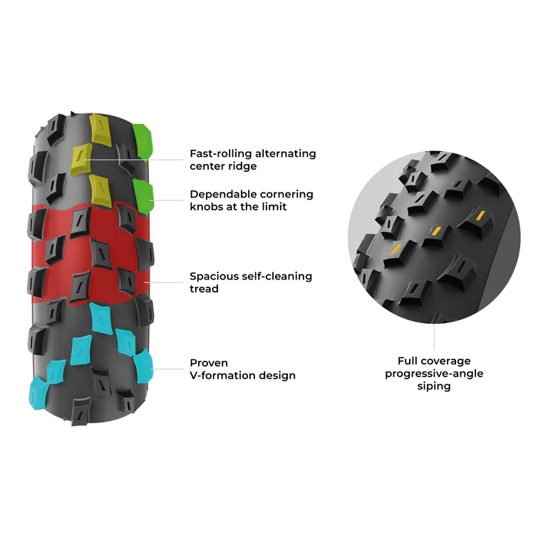 Neumático VITTORIA Barzo 27.5x2.25 XC Trail Graphene 2.0 Tubeless Ready Blando Negro