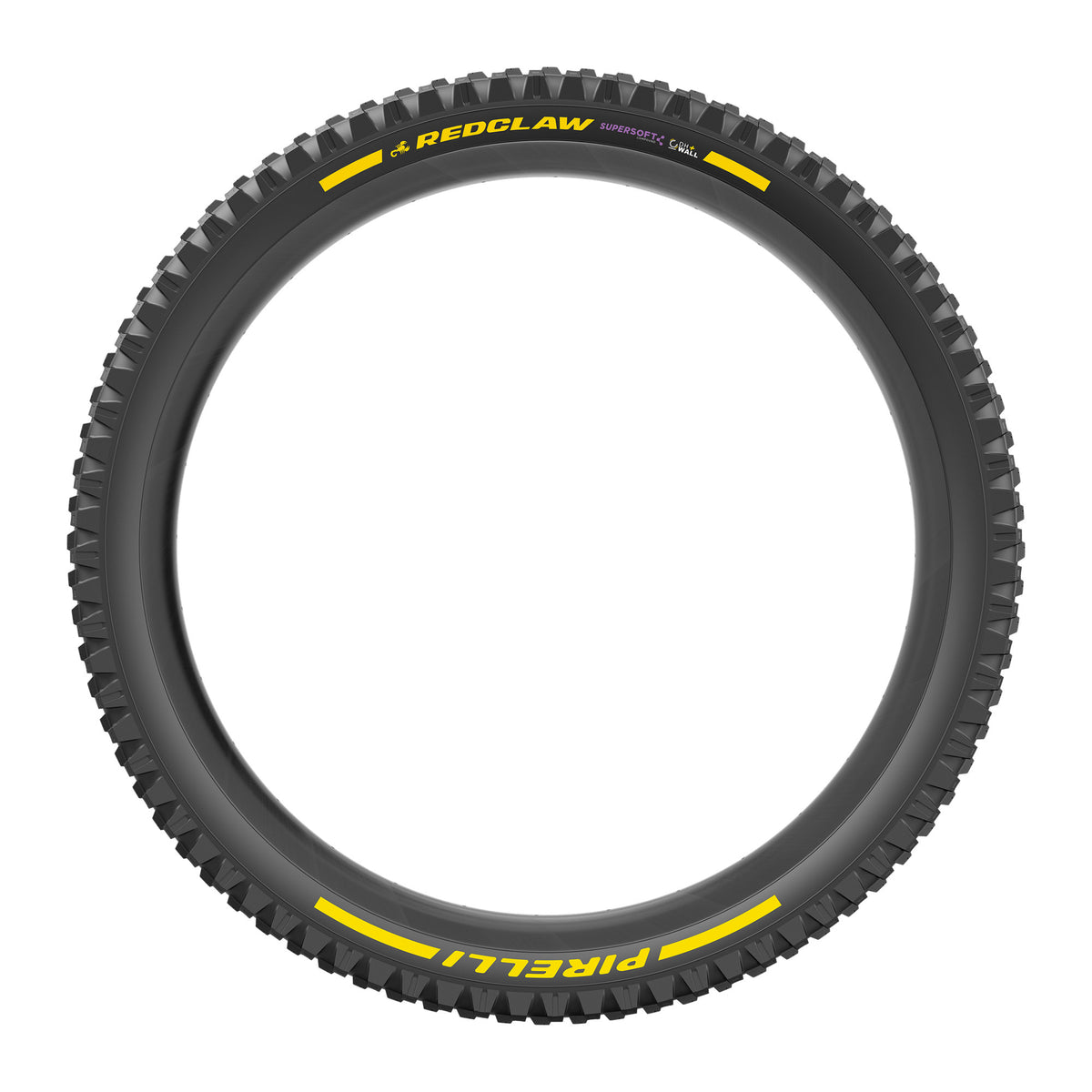 Neumático PIRELLI SCORPION RED CLAW 29x2.40 Supersoft DH+Wall Tubeless Ready de aro flexible negro/amarillo Edición Equipo