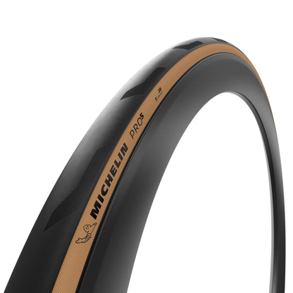 Neumático MICHELIN PRO 5 Línea Competición Tubeless Ready Classic beige