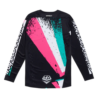 Camiseta TROY LEE DESIGNS SPRINT FULL PULL Mangas Largas Negro
