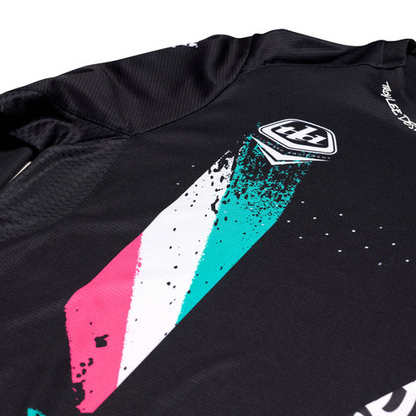 Camiseta TROY LEE DESIGNS SPRINT FULL PULL Mangas Largas Negro