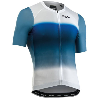 Maillot NORTHWAVE BLADE AIR Mangas Cortas Blanco/Azul
