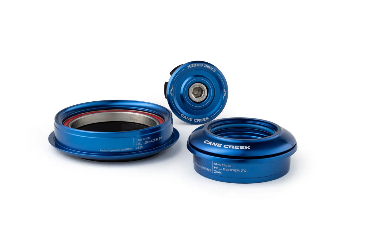Juego de dirección semiintegrado cónico CANE CREEK Hellbender 70 1"1/8-1.5" ZS44/ZS56 azul