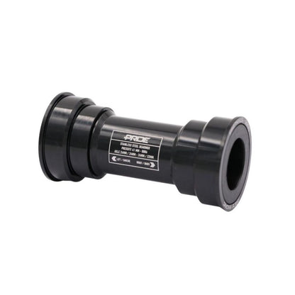 Caja de pedalier PRIDE BB86 de acero inoxidable - 24 mm negra